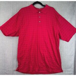 JoS. A. Bank Leadbetter Golf Polo Men's Size XL Red Stripe